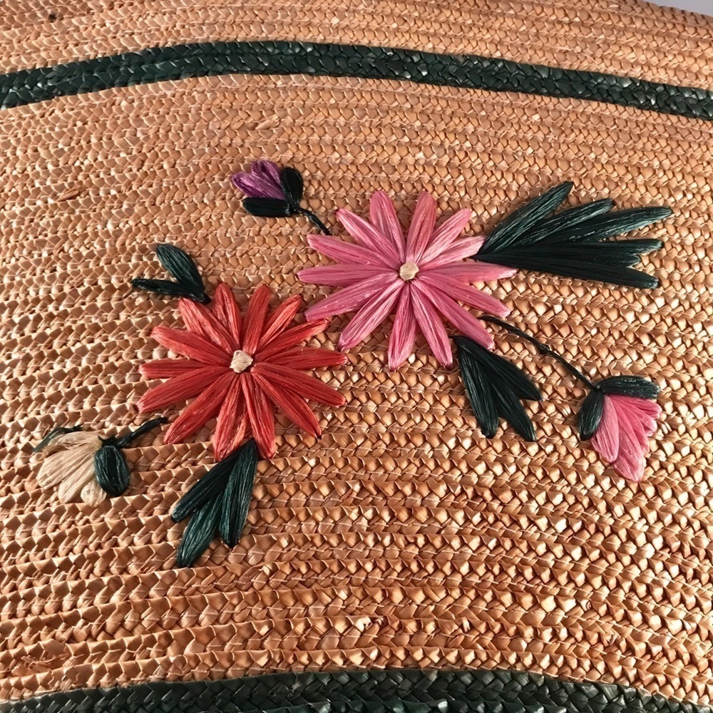 Vintage Large Raffia Bucket Bag - Picture 5 of 8